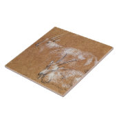 ヤギ(スケッチ)の勉強 タイル (側面)