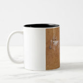 ヤギ(スケッチ)の勉強 ツートーンマグカップ (左)