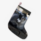 ヤギ スモールクリスマスストッキング (正面 (吊り時))