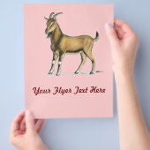 ヤギ:ブラウン チラシ (手)