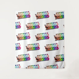 ヤギ·ボーイ·レインボー タペストリー