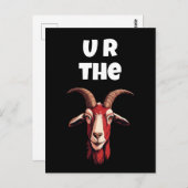 ヤギ ポストカード (正面/裏面)