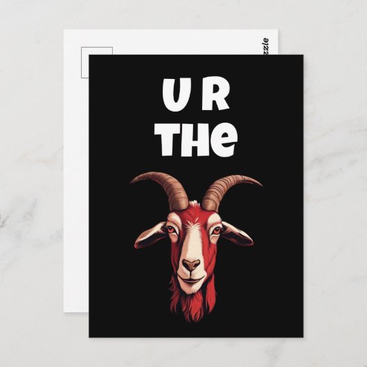 ヤギ ポストカード (正面/裏面)