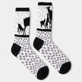 ヤギ・ママとそのベビー ソックス (右)