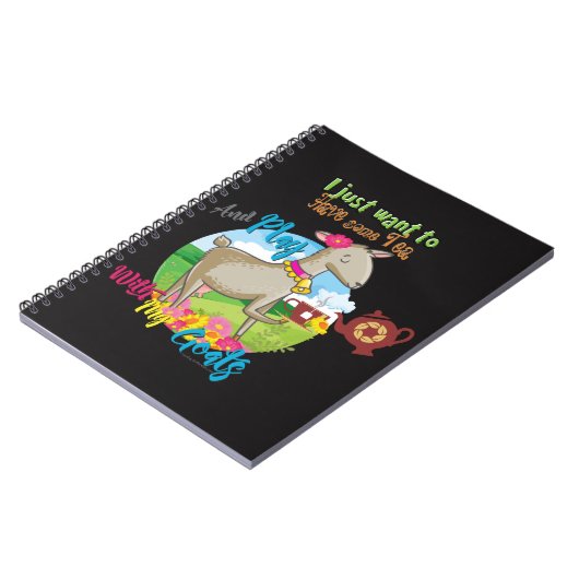 ヤギ |ヤギと一緒にお茶を飲遊みたい ノートブック (左側)