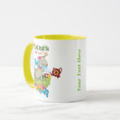 ヤギ |ヤギと一緒にお茶を飲遊みたい マグカップ (正面左)