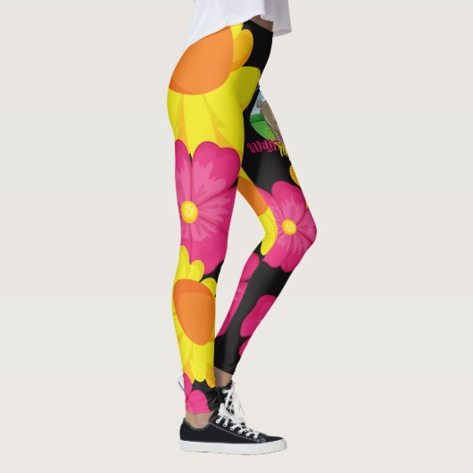 ヤギ |ヤギと一緒にお茶を飲遊みたい レギンス (右)