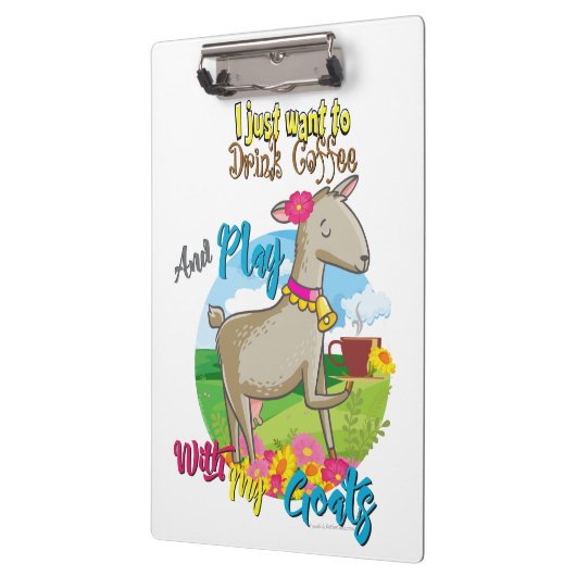 ヤギ |ヤギと一緒にコーヒー遊を飲みたい クリップボード (左)