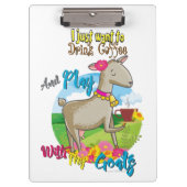 ヤギ |ヤギと一緒にコーヒー遊を飲みたい クリップボード (正面)