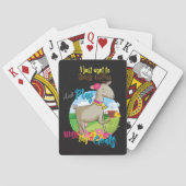 ヤギ |ヤギと一緒にコーヒー遊を飲みたい トランプ (裏面)