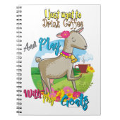 ヤギ |ヤギと一緒にコーヒー遊を飲みたい ノートブック (正面)