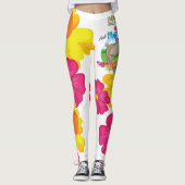 ヤギ |ヤギと一緒にコーヒー遊を飲みたい レギンス (正面)