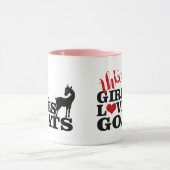 ヤギ |ヤギのスタイルがかわいらし大好き マグカップ (中央)