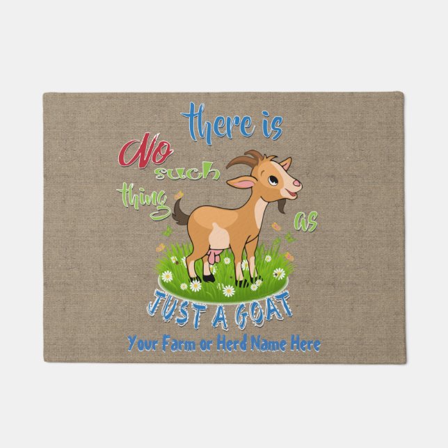 ヤギ |ヤギのGetYerGoat™ ドアマット (正面)