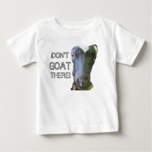 ヤギ「ヤギは居ない」乳児Tシャツ ベビーTシャツ