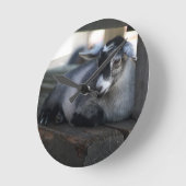 ヤギ ラウンド壁時計 (傾斜)