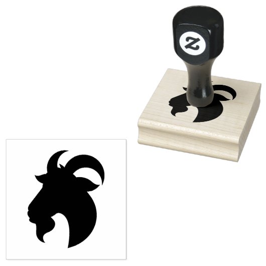 ヤギ ラバースタンプ (押印)