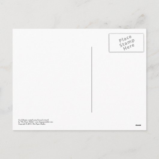 ヤギ/ラムのカスタムの郵便はがきの中国のな年 シーズンポストカード (裏面)