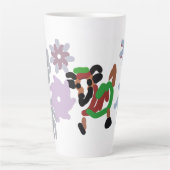 ヤギ 冬 カフェラテマグ (正面)