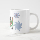 ヤギ 冬 ジャンボコーヒーマグカップ (右)