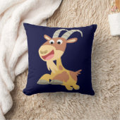 ヤギ!!（可愛い漫画のヤギ）枕 クッション (ブランケット)