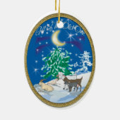 ヤギ – 旧市街の贈り物 セラミックオーナメント (裏面)