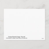 ヤギ"神7月"が付いているヴィンテージのスウェーデンの格言かサンタ シーズンポストカード (裏面)