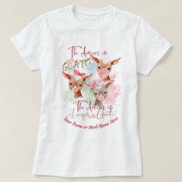 ヤギ 答えはヤギの数が多い Tシャツ