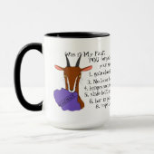 ヤギ、脱獄の名人、toggenburgは、sannen マグカップ (左)