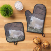 ヤギ 鍋つかみ&鍋敷きセット (トップダウン)