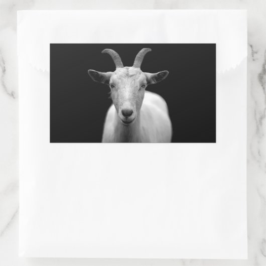 ヤギ 長方形シール (バッグ)