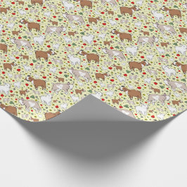 ヤギ（黄） ラッピングペーパー