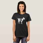 ヤギ 80 G.O.A.T. ナンバーエイティ ヤギ Tシャツ (正面フル)