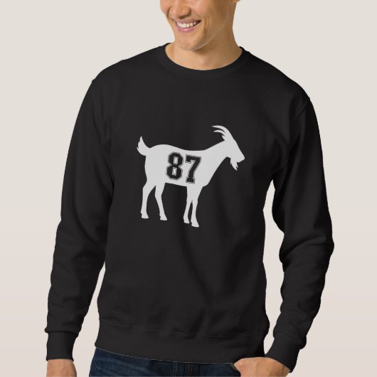 ヤギ 87 G.O.A.T. ナンバー87 ヤギ スウェットシャツ (正面)