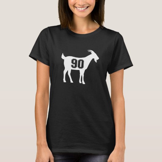 ヤギ 90 G.O.A.T. ナンバー90 ヤギ Tシャツ (正面)