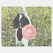 ヤギ | Bublegum Boer Kid Goat by GetYerGoat™ フリースブランケット (正面(横))