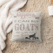 ヤギ | GetYerGoatで買お金が幸せになれない™ クッション (ブランケット)