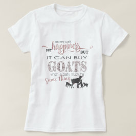 ヤギ | GetYerGoatで買お金が幸せになれない Tシャツ