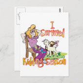 ヤギ | GetYerGoatによるおもしろい冗談シーズン ポストカード (正面/裏面)