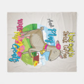 ヤギ | Just want 遊 Coffee with My Goat フリースブランケット (正面(横))