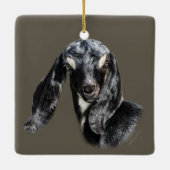 ヤギ | Kids GetYerGoatのために実行™ セラミックオーナメント (裏面)