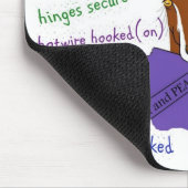 ヤギ、lamancha、脱出の悩み マウスパッド (コーナー)