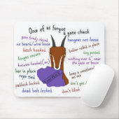 ヤギ、lamancha、脱出の悩み マウスパッド (マウス)