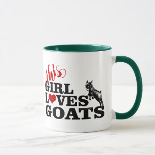 ヤギ This Girl Loves Goats よくはしゃぐ Pygmy マグカップ