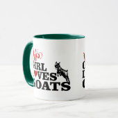 ヤギ | This Girl Loves Goats よくはしゃぐ Pygmy マグカップ (正面左)