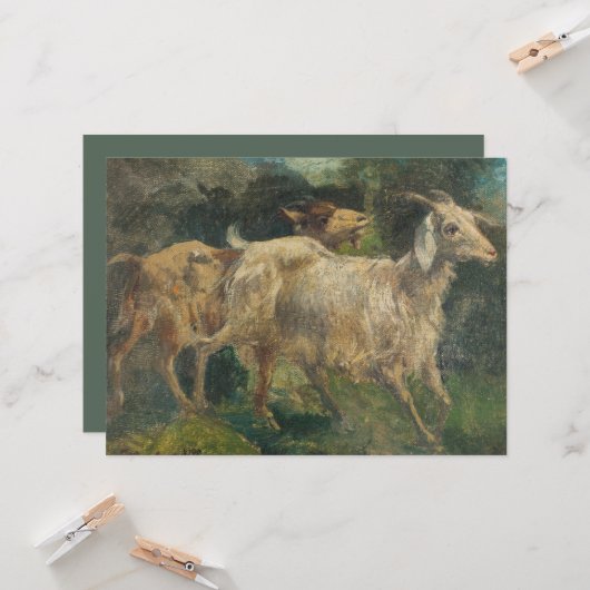 ヤギ（Vincenzo Caprile著） カード (正面/裏面インサイチュ)