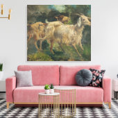 ヤギ(Vincenzo Caprile著) キャンバスプリント (インサイチュ (リビング))