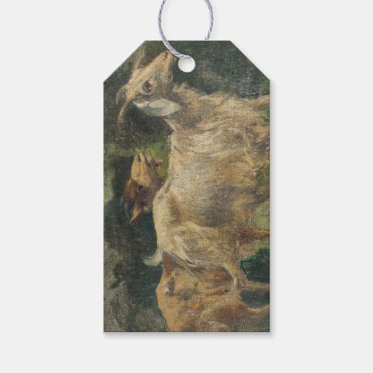 ヤギ（Vincenzo Caprile著） ギフトタグ (正面)