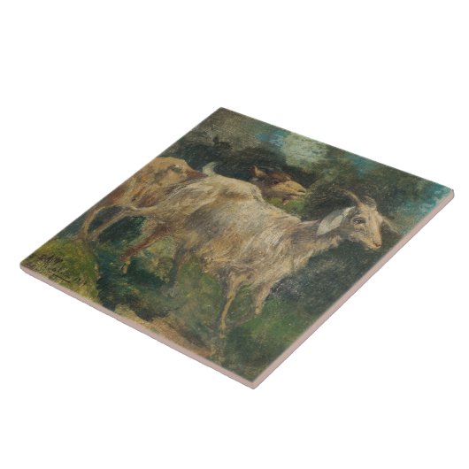 ヤギ（Vincenzo Caprile著） タイル (側面)