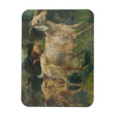 ヤギ（Vincenzo Caprile著） マグネット (縦)